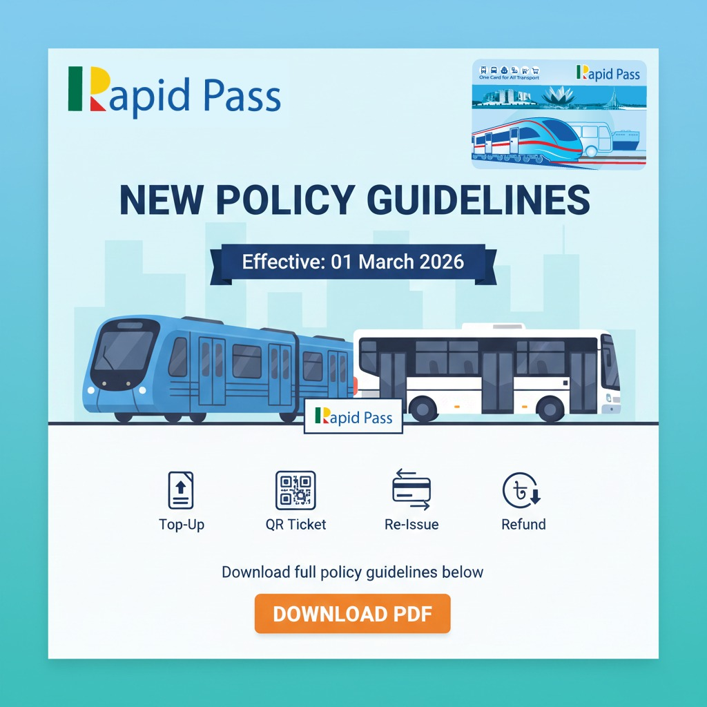 Rapid Pass সিস্টেমের হালনাগাদ নীতিমালা ও ব্যবহার নির্দেশিকা